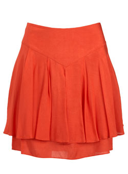 Dorothy Perkins Coral flippy skirt
