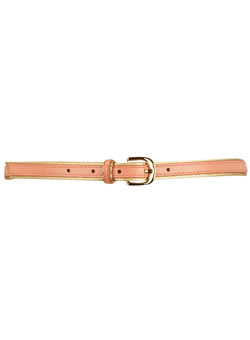 Dorothy Perkins Coral/gold piped skinny belt