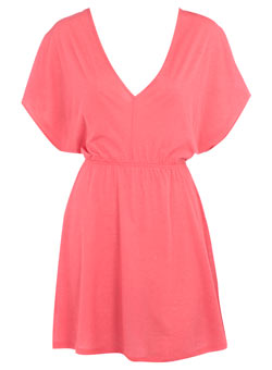 Dorothy Perkins Coral keyhole tunic
