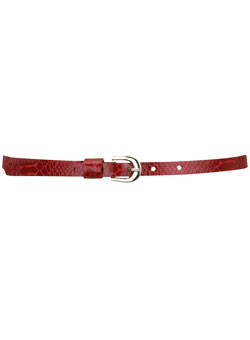 Dorothy Perkins Coral skinny snake waist belt