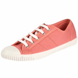 Dorothy Perkins Coral Toe-Cap Canvas Pumps