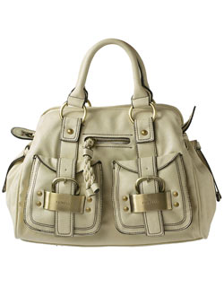 Dorothy Perkins Cream chunky lock bag