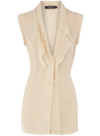 Dorothy Perkins Cream collared chiffon blouse DP80000334