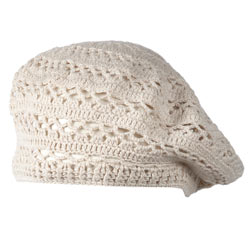 Dorothy Perkins Cream crochet slouchy beret