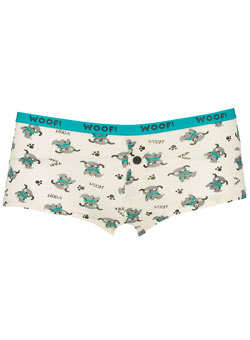 Dorothy Perkins Cream dog print boxer