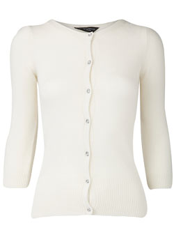 Dorothy Perkins Cream fluffy cardigan