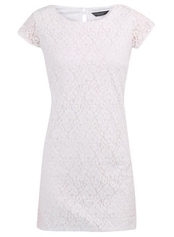 Dorothy Perkins Cream lace crochet tunic