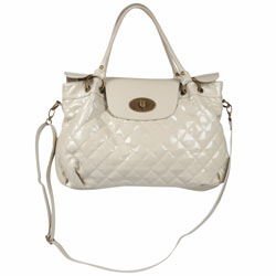 Dorothy Perkins Cream large quilted bag