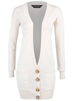 Cream long-line cardigan