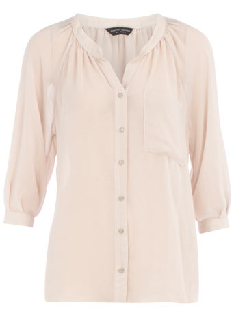 Dorothy Perkins Cream pocket blouse