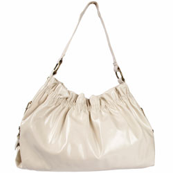 Dorothy Perkins Cream ruched buckle bag