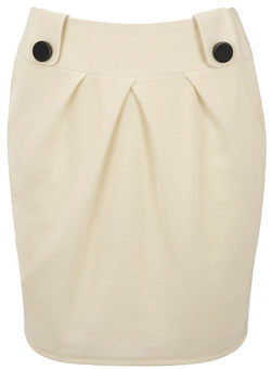 Dorothy Perkins Cream tab tulip skirt