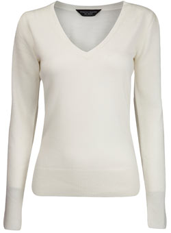 Dorothy Perkins Cream v-neck jumper