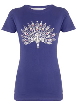 Dorothy Perkins Dare 2b purple motif t-shirt