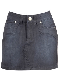 Denim mini skirt