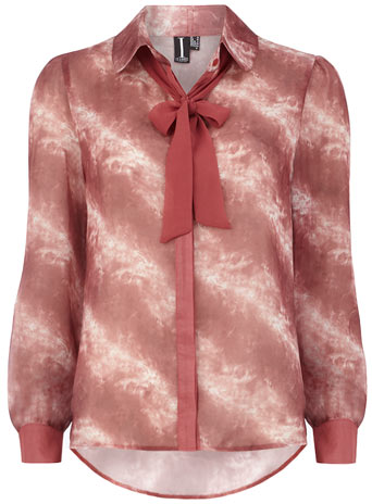 Dorothy Perkins Dusky pink pussybow blouse DP94000780