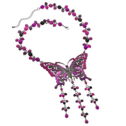 Dorothy Perkins Enamel Butterfly Necklace