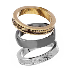 Engraved stack rings