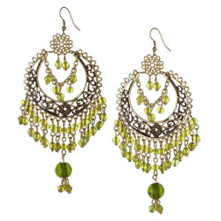 Dorothy Perkins Ethnic beaded drop chandelier earrings
