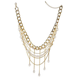 Dorothy Perkins Facet Bead and Chain Collar