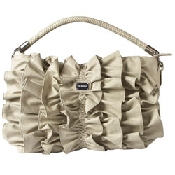 Dorothy Perkins Fiorelli cream frill bag