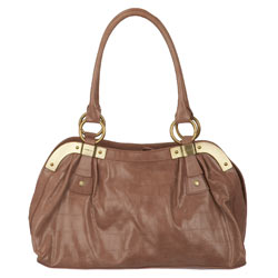 Dorothy Perkins Fiorelli pink metal corner bag