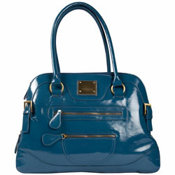 Dorothy Perkins Fiorelli teal double zip tote
