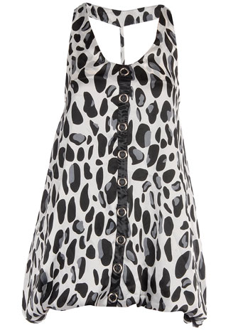 Dorothy Perkins Flame black/white leopard top