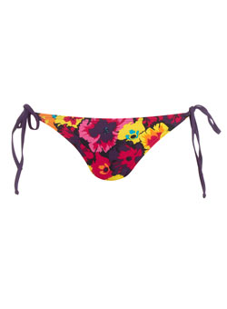Dorothy Perkins Floral tie side bikini bottoms