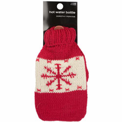 Dorothy Perkins Fuschia snowflake hot water bottle