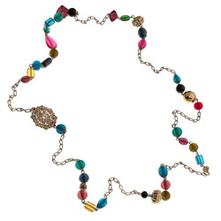 Dorothy Perkins Glass Bead Rope Necklace