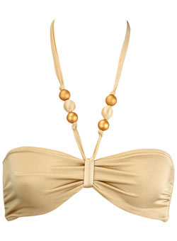 Dorothy Perkins Gold beaded bandeau