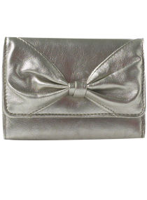 Dorothy Perkins Gold bow purse