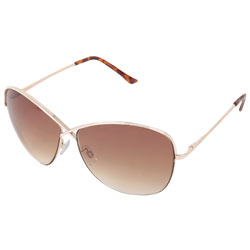 Dorothy Perkins Gold crossed metal sunglasses