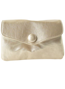 Dorothy Perkins Gold dome front purse