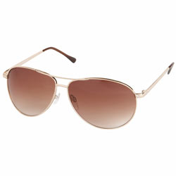 Dorothy Perkins Gold framed aviator sunglasses