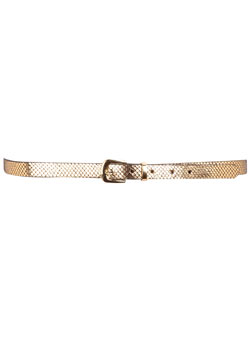 Dorothy Perkins Gold metallic snake belt