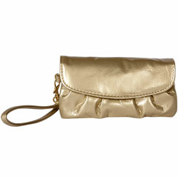Dorothy Perkins Gold small tab purse