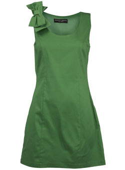 Green bow detail tunic