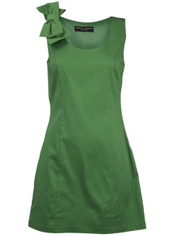 Dorothy Perkins Green bow detail tunic