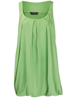 Dorothy Perkins Green bubble hem drape tunic