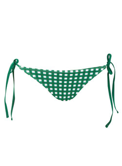 Dorothy Perkins Green gingham bikini bottoms