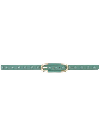 Dorothy Perkins Green painted dome stud belt