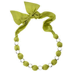 Dorothy Perkins Green twisted bead collar