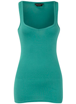 Dorothy Perkins Green v-neck vest