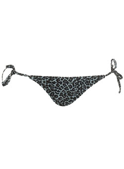 Dorothy Perkins Grey animal bikini bottoms