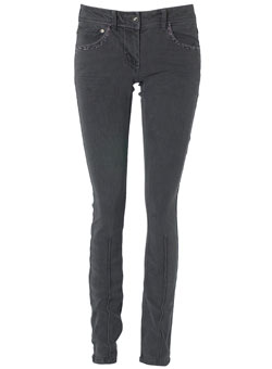 Dorothy Perkins Grey bling seam jeans