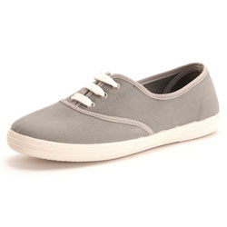 Dorothy Perkins Grey canvas lace up pumps
