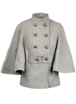 Dorothy Perkins Grey cape jacket