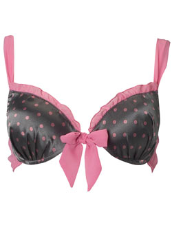 Dorothy Perkins Grey chiffon bra